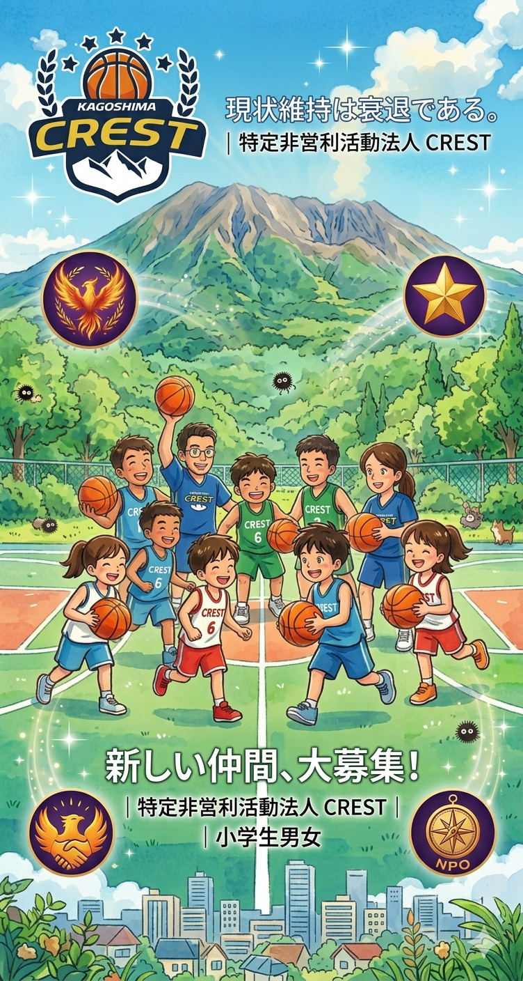トップページ - 鹿児島ミニバス（U12バスケ） CREST＜クレスト＞の情報室